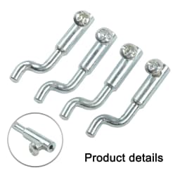 1/4 Pcs Z-style Cable End Single-hole Fixing Dog Leg Z Cable End For Lawn Mowers Maintenance Garden Tool Accessories