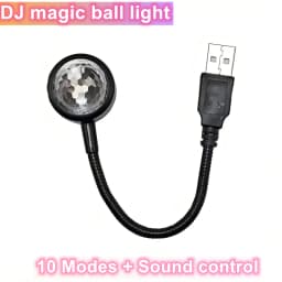10 Modes Voice Control USB Colorful Projector Lamp Home Decor Night Light DC 5V Portable Atmosphere Light Photography Neon Light