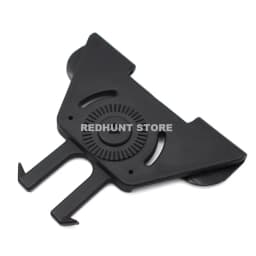 Tactical Double Magazine Holster Universal 9mm .40 Caliber Stack Mag Holder with 1.5-2 Inches Belt Clip and Paddle for Hunting