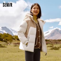 Semir Down Jacket Women 2026 New Winter Three-Resistant Outerwear Warm Versatile Fashion Winter Clothing
