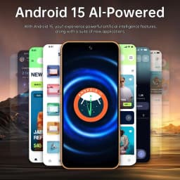 K-Touch A17 Pro Max Mobile Phones 7.3 Inch Smartphone 5G Dual Card Cell Phone Android 15 Cheap 16+48MP Camera 7800mAh WIFI GPS Global Version Cellphones