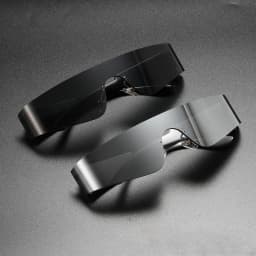 Future Oriented Y2K New Fashionable One-piece Sunglasses, Surround Style Sports Punk Sunglasses