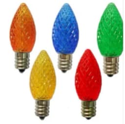Outdoor 0.8W 110V C9 Faceted Bulbs C9 E17 LED Bulbs C9 Christmas Light Bulbs