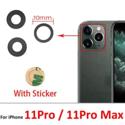 Good Back Rear Camera Glass Lens For iPhone 11 12 13 14 15 16 17 Pro Max Plus Mini Air With Adhesive