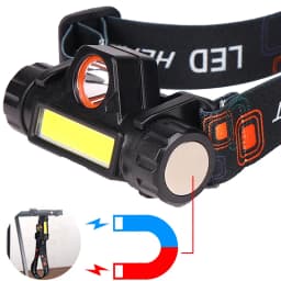 XP-G Q5 Headlamp Head Lamp Headlight Waterproof 2500lm Cob Led Built In Usb Rechargeable 14450 Battery Working Light 5w