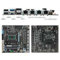 6-Bay Mini ITX Firewall Motherboard 11th Gen Intel I7 1165G7 I5 1135G7 I3 1115G4 2×M.2 NVMe DDR4 Server Router NAS Mainboard