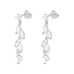 CRMYA Gold Silver Filled Hoop Earring CZ Zircon Heart Higgle Stud Earrings For Women Jewelry Earings Wholesale Aretes De Mujer
