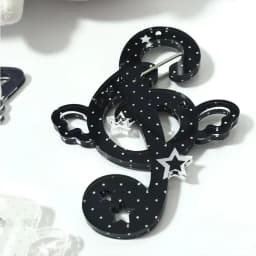 Acrylic Musical Notes Keychain Carabiner Backpack Pendant Bag Charm Korean Handbook Decor Cherry Blossom Dolphin Shape Carabiner