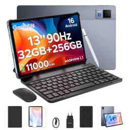 DOOGEE U13 2 IN 1 Tablet PC Android 16 13'' Display 32GB(6GB+36GB) 256GB 11000mAh Battery Quad Speakers UNISOC T7280 Widevine L1