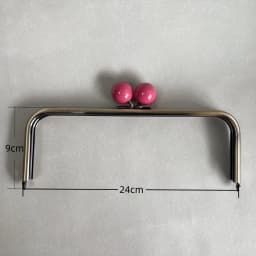 Colorful Kiss Big Ball Metal Purse Frame Clasp DIY Handbag Accessories Metal Clutch Handcraft Bag Handle Wallet Antique Brass