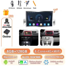 Car Radio Carplay Android Auto For Citroen C5 X7 Multimedia Video Player touch screen Navigation GPS Auto stereo 4G+WIFI No 2DIN
