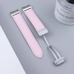 No Gaps Leather Strap for Samsuang Galaxy Watch 6 5 4 40MM 44mm Magnetic Buckle Band Galaxy Watch 6 4 classic 43 47mm 42 46MM
