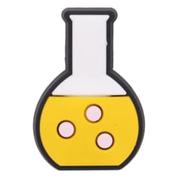 1-17Pcs PVC Science Lab Equipment DIY Shoe Charm Children Button Clog Test Tube Sandals Decorations Birthday Gift
