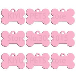 Wholesale 20 pcs Dog ID Tag Pet Bone Tags Nameplate Personalized Dog Puppy Tags Customized Dog Pet Name Phone Address No. Tag