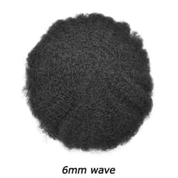 Water Curly Human Hair Wig for Men Thin Skin Male Toupee Human Hair Full PU 0.14cm Man's Wigs Capillary With Knots Natural Color