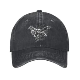 Monster Hunter Wilds Men Women Baseball Caps Forbidden Lands Research Commission Distressed Denim Hats Vintage Outdoor Headwear
