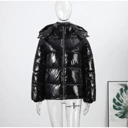 Classic Women's Winter Jacket Coat Hooded Cropped Warm Fashion Coats 2025 New Casual High Street Outerwear Lady Loose Fit Outfit