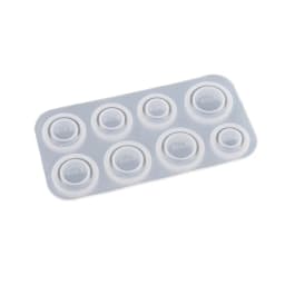 Resin Ring Molds Silicone,4 Style Silicone Molds for Epoxy Resin 8 Sizes for Making Rings,Earrings,Pendants,Crafts