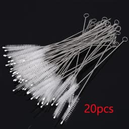 5/10PCS Drinking Straw Cleaning Brush Kit Straw Tube Pipe Cleaner Nylon Stainless Steel Long Handle Cleaning Brushes for Straw
