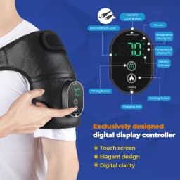 3 in 1 Heating Pad Shoulder Knee Elbow Brace for Arthritis Hot Compresss Joint Massage Strap Promote Blood Circulation Kneepad