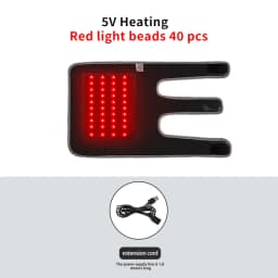 660&850nm Red Light Heating Massage Pad for Elbow Brace Joint Fatigue Relief Near Infrared Light Devices Pad Relief Relax Muscle
