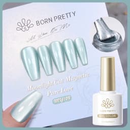 BORN PRETTY 10ml Silver Water Light Cat Magnetic Gel Nail Polish Nail Supplies Vernis Semi Permanent Gel for Fall Winter Nails