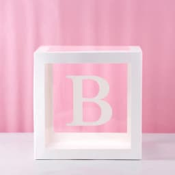 1st Birthday Transparent Alphabet Balloon Box Wedding Custom Name Decor One Birthday Party Decorations Kids Baby Shower Boy Girl