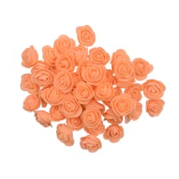200/100pcs 3cm Foam Teedy Bear Rose Artificial Fake Flower Heads For Home Decor Wedding Birthday Christmas Party DIY Wreath Gift
