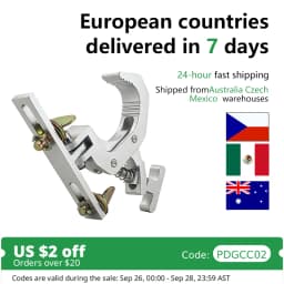 2-6pair Aluminum Fold Clamp Hooks Stage Light Hanging Hook Loading 150Kg Truss Tube Moving Head Beam Lights Connector Clip