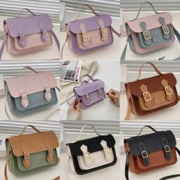 DIY Cambridge Bag Making Material Set PU Leather Handmade Satchel Backpack Handbag Shoulder Bags Crossbody Sewing Accessories