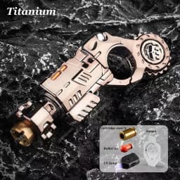 EDC Tactical Pistol Toy Fidget Spinner Ejectable Shell Toy Fidget Gear Gadget Stress Relief Anti-Anxiety Toy for Adults Gift