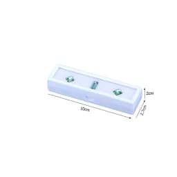 Wholesale Gem Stone Display Sponge Holder Box Jewelry Beads Container Loosing Diamond Storage Case Long Gems Box With Glass Lid