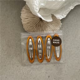 4pcs K-style Bright Water-drop Shaped Alloy Hair Clips For Women Vintage Solid Color 6.5cm Big Bobby Pins Barrettes Side Hairpin