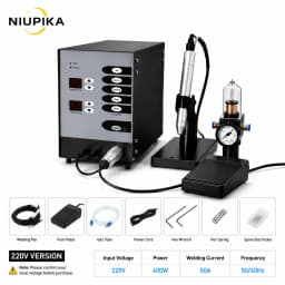 NIUPIKA ARGON ARC SPOT WELDER MACHINE PRECISION MICRO WELDING FOR JEWELRY GOLD SILVER TITANIUM DENTAL REPAIR METAL WORK PU 2027