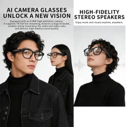 NEW CY03 Smart Glasses 800W HD Camera Intelligent AI Large Model Audio&Video Online Audio Call Translation Smart Touch Glasses