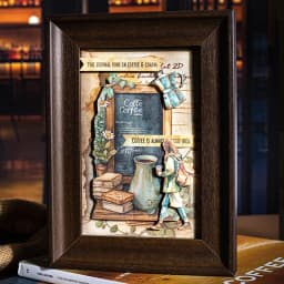 45pcs/bag Coffee-Themed Handmade Stationery Set Retro-Style DIY Decorative Materials for Albums Greeting Cards Envelopes Journal