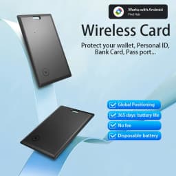 1pack Android Wallet Tracker Card Tracker Tag,Works with Google Find Hub App (NOT for IOS or Huawei),Waterproof for Keys Luggage