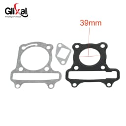 Glixal GY6 50cc 60cc 80cc 100cc 105cc Head and Base Cylinder Gasket Set for 139QMB 139QMA 4-Stroke Gas Scooter Moped ATV Engine