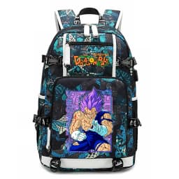 Dragon Ball Z Printed Student Backpack Large Capacity Casual Daypack for Kids Teenagers School Travel