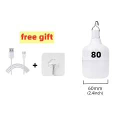 Outdoor USB Rechargeable LED Portable Lantern Night Lights Lamp Bulbs High Brightness Emergency Light Hook Up Camping Fishing
