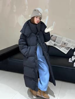 Winter Thick Long Hooded Down Jacket Female Solid Warm Outdoor Parkas Outwears Women White Duck Down Knee Length Down Jackets