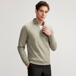 CHCH Men's Sweatshirt Casual Half Zipper Design Men's Long Sleeved Sweatshirt Autumn Fashion Classic Versatile Men's Pullover