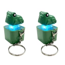 Jardme Funny Voice Duck Shapes Keychain Rechargeable Keyboard Fidget Clicker Sound With LED Light For Stress Relief