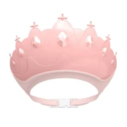 Adjustable Size Children Shampoo Cap Crown Baby Shower Cap Cartoon Bath Visor Infant Hair Shield Ear Protection Waterproof
