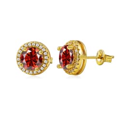 Pass Diamond Tester Pen Moissanite And Zircon Stud Earrings For Women 100% Real 925 Sterling Silver GRA Certificates D VVS1