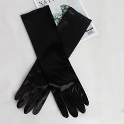 3 Lengths 23 cm 38 cm 55 cn Solid Black White Satin Gloves Women Elegant Etiquette Evening Bride Dress Wedding Opera Elbow Glove