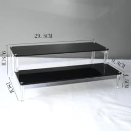 Black Acrylic Shelf Display Stand Perfume Cupcake Stand Figures Toys Desserts Holder Collection Cosmetic Shelves Organizers