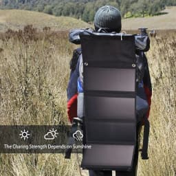 Portable Solar Panel 28W Rechargeable Solar Charger, Suitable for Mobile Phones, Small Power Banks