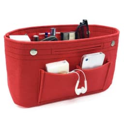 High-capacity Women Make Up Organizer Felt Insert Bag for Handbag Travel Inner Purse Portable Cosmetic Bags Fit Various Bags