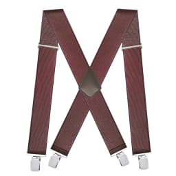 Heavy Duty Big Size Suspenders for Men Work Outdoor 2 Inch Wide X Back 4 Strong Clips Adjustable Elastic Trouser Braces Straps